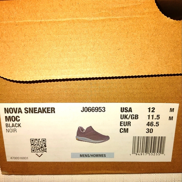 Merrell Men's Nova Sneaker Moc in Black - Picture 11 of 11